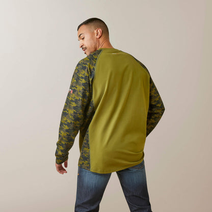 Ariat Website Store - FR AC Stretch Camo Baseball T-Shirt