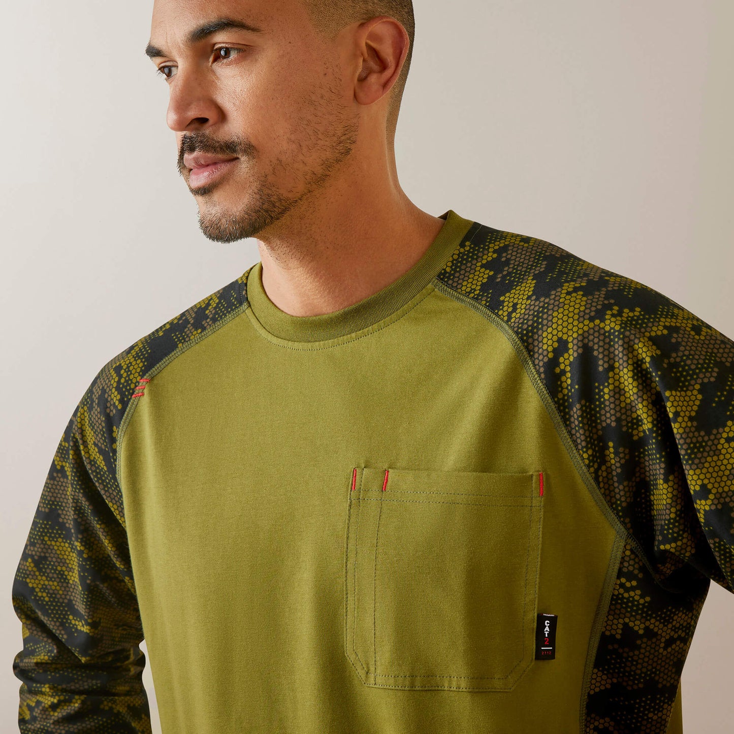 Ariat Website Store - FR AC Stretch Camo Baseball T-Shirt