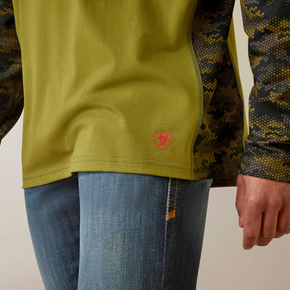 Ariat Website Store - FR AC Stretch Camo Baseball T-Shirt