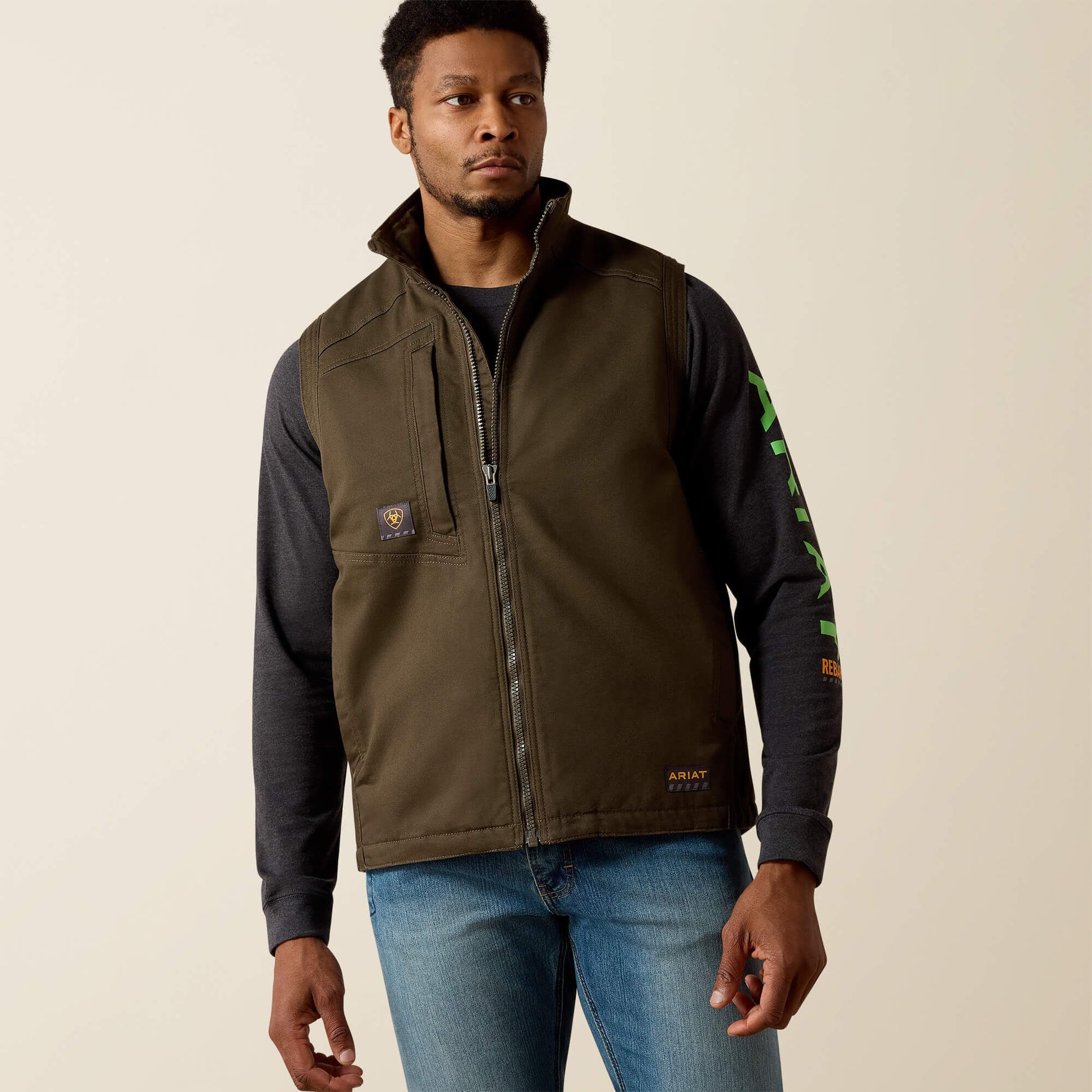 Ariat Outlet - Rebar Washed DuraCanvas Insulated Vest