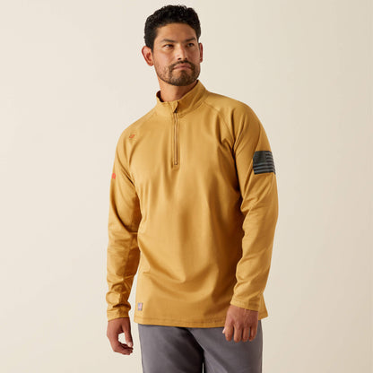 Ariat On Sale - FR Combat Stretch Patriot 1/4 Zip Work Shirt
