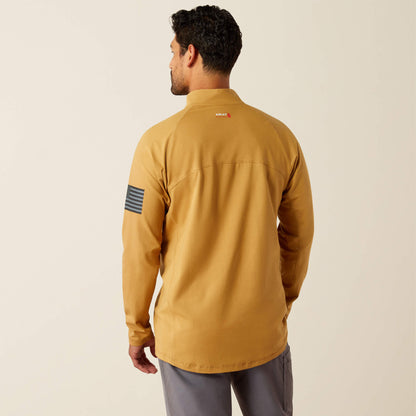Ariat On Sale - FR Combat Stretch Patriot 1/4 Zip Work Shirt