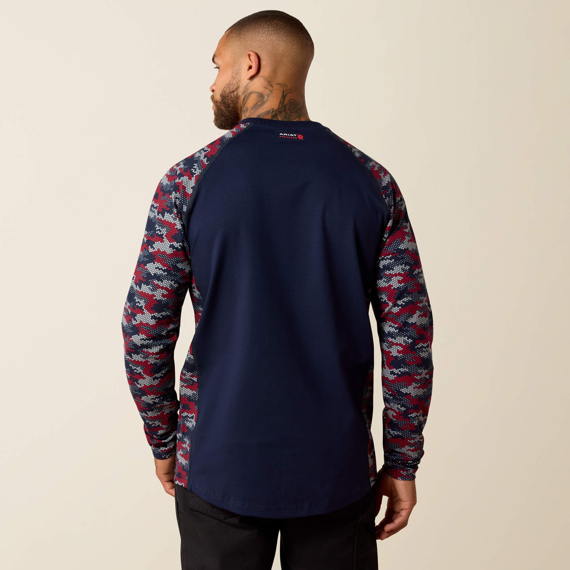 Ariat Website Store - FR AC Stretch Camo Baseball T-Shirt