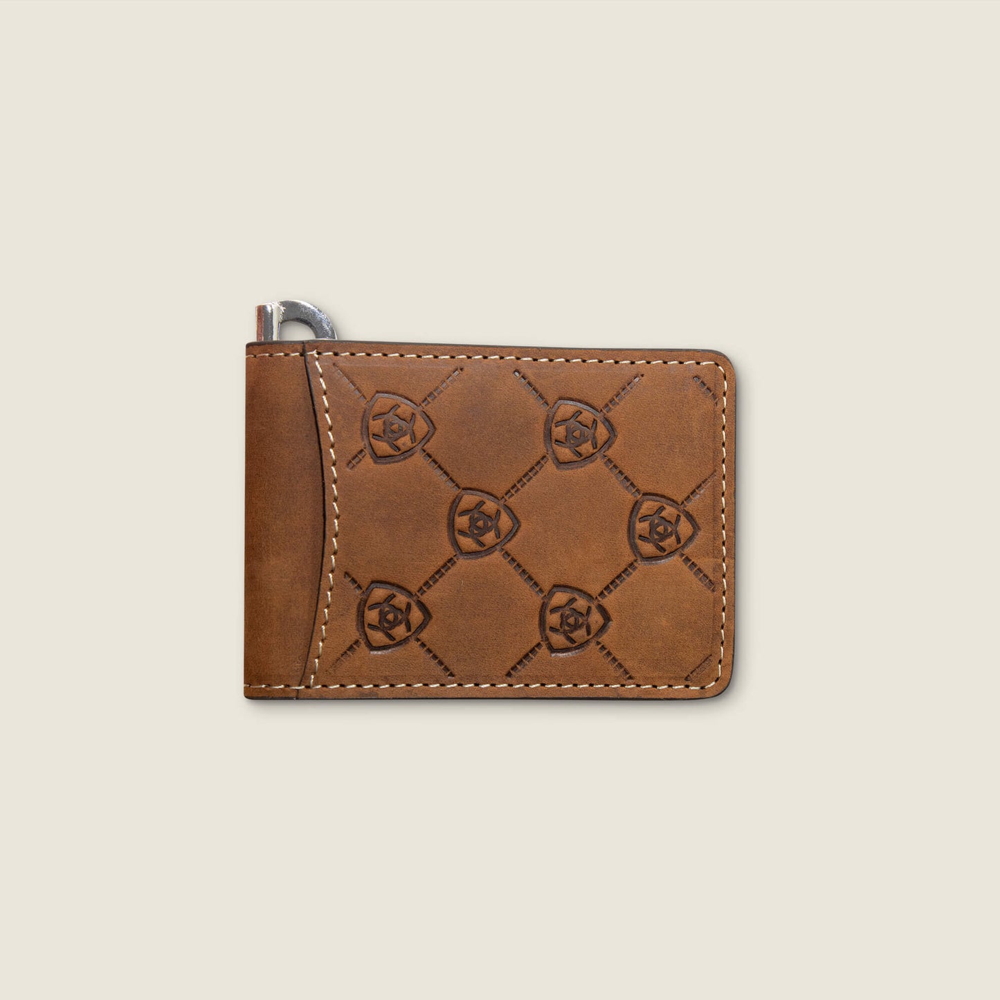 Ariat Website Store - Ariat Logo Print Money Clip Wallet