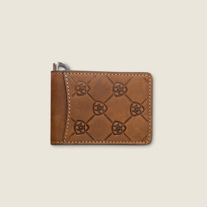 Ariat Website Store - Ariat Logo Print Money Clip Wallet