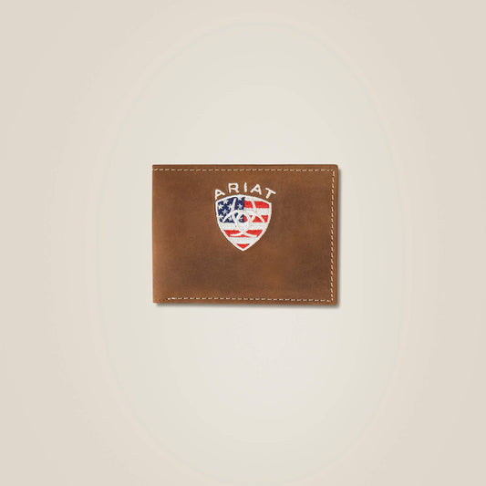 Ariat US - Flag Shield Bifold Wallet