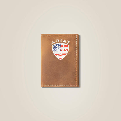 Ariat Sale - Flag Shield Trifold Wallet