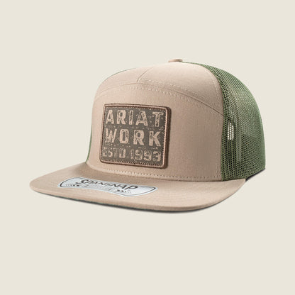 Ariat Website Store - Ariat Work Brickyard Patch Snapback Cap
