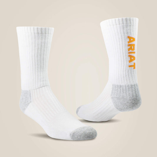 Ariat For Sale - Premium Ringspun Cotton Crew Work Sock 3 Pair Pack