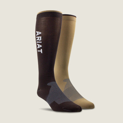 Ariat Sale - AriatTEK Essential Performance Sock 2 Pair Multi Color Pack