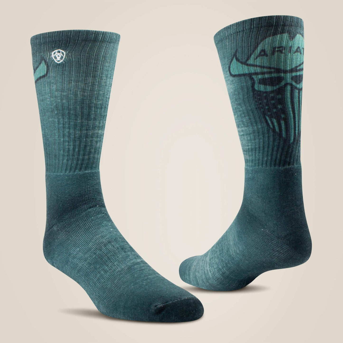 Ariat Website Store - Incognito Graphic Crew Work Sock 2 Pair Multi Color Pack