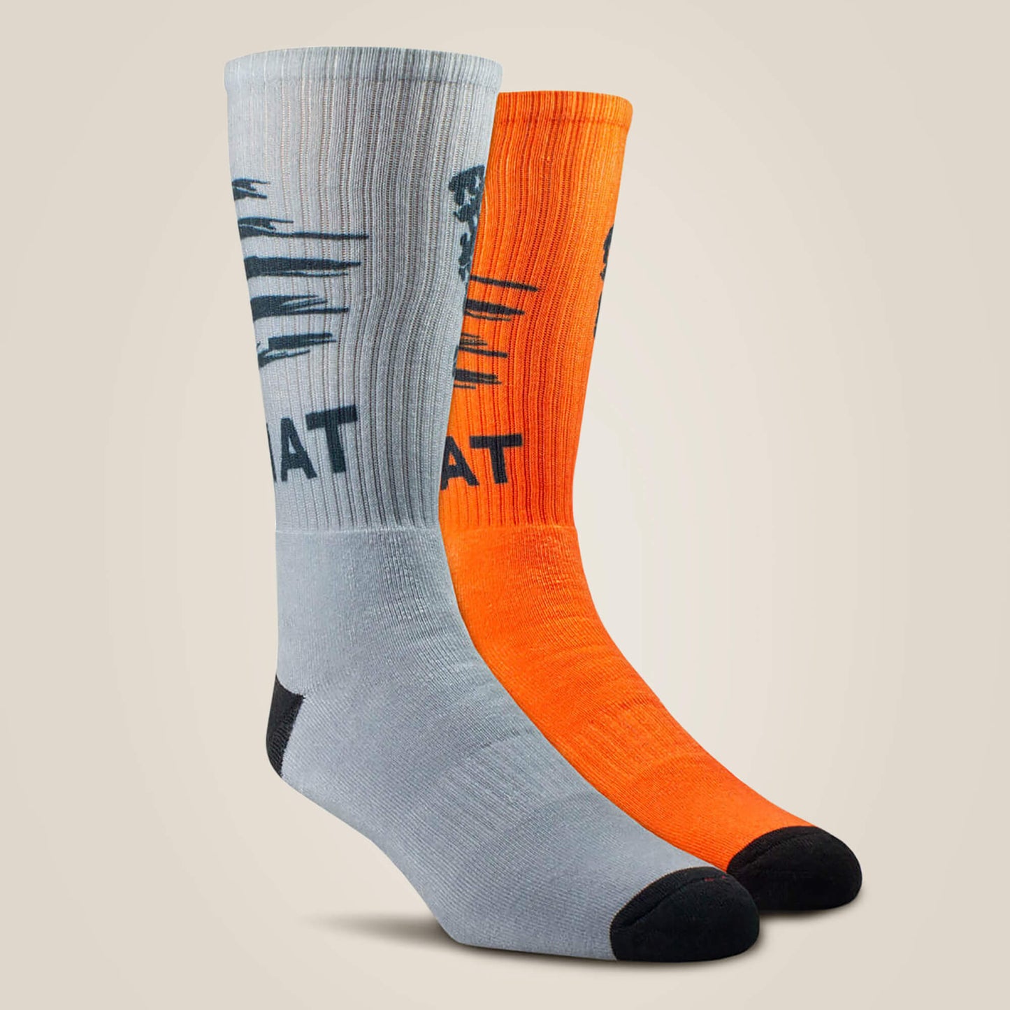Ariat US - Patriot Graphic Crew Work Sock 2 Pair Multi Color Pack