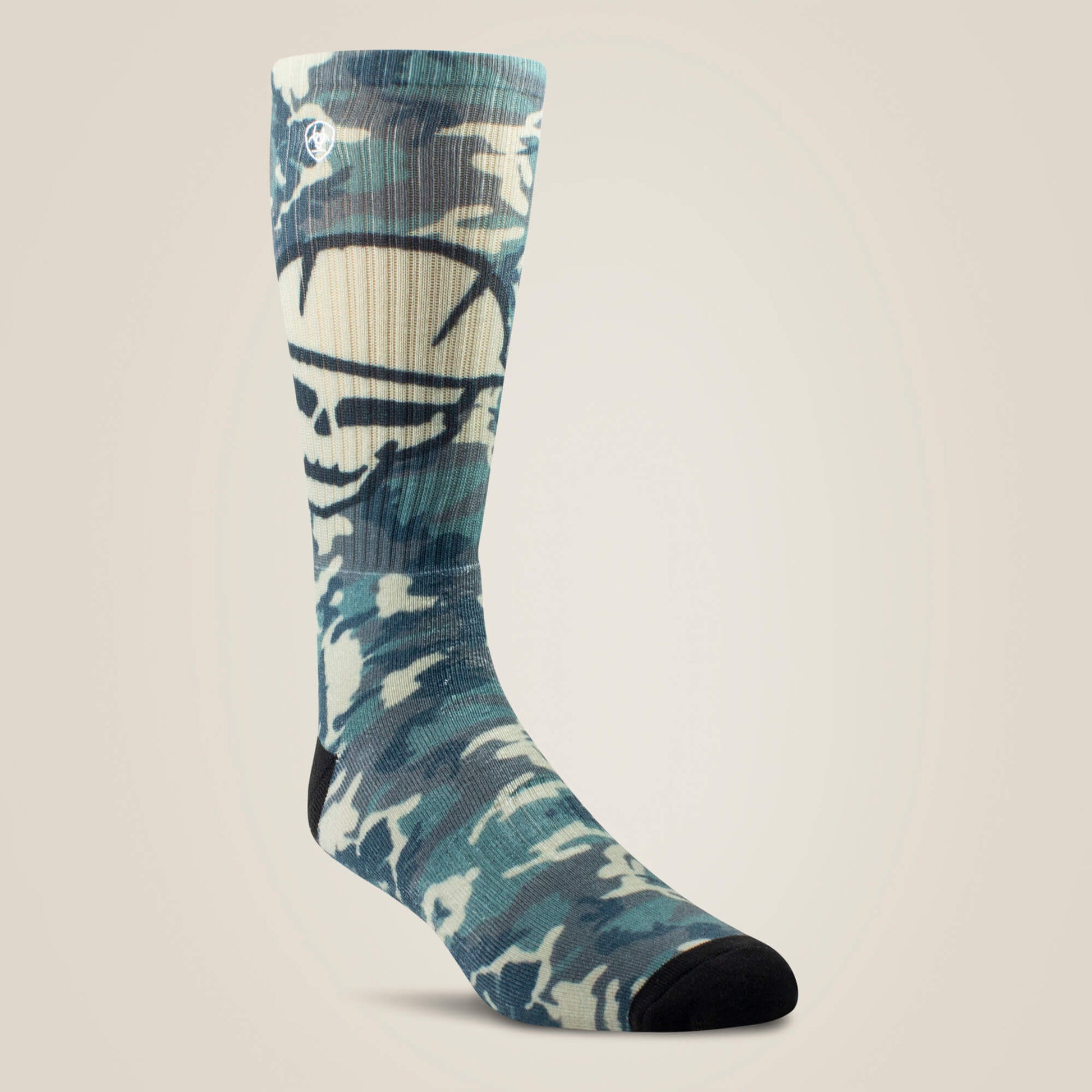 Ariat On Sale - Roughneck Graphic Crew Work Sock 2 Pair Multi Color Pack