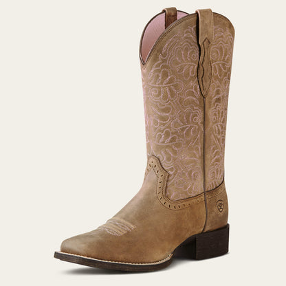 Ariat Website Store - Round Up Remuda Wide Square Toe Western Boot