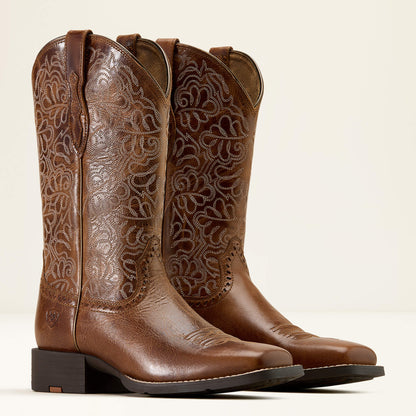 Ariat Sale - Round Up Remuda Wide Square Toe Western Boot
