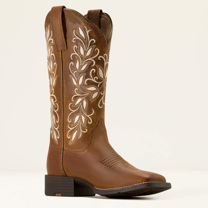 Ariat On Sale - Round Up Holly Wide Square Toe Western Boot