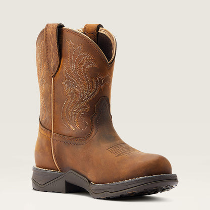 Ariat Website Store - Anthem Round Toe Shortie Waterproof Western Boot