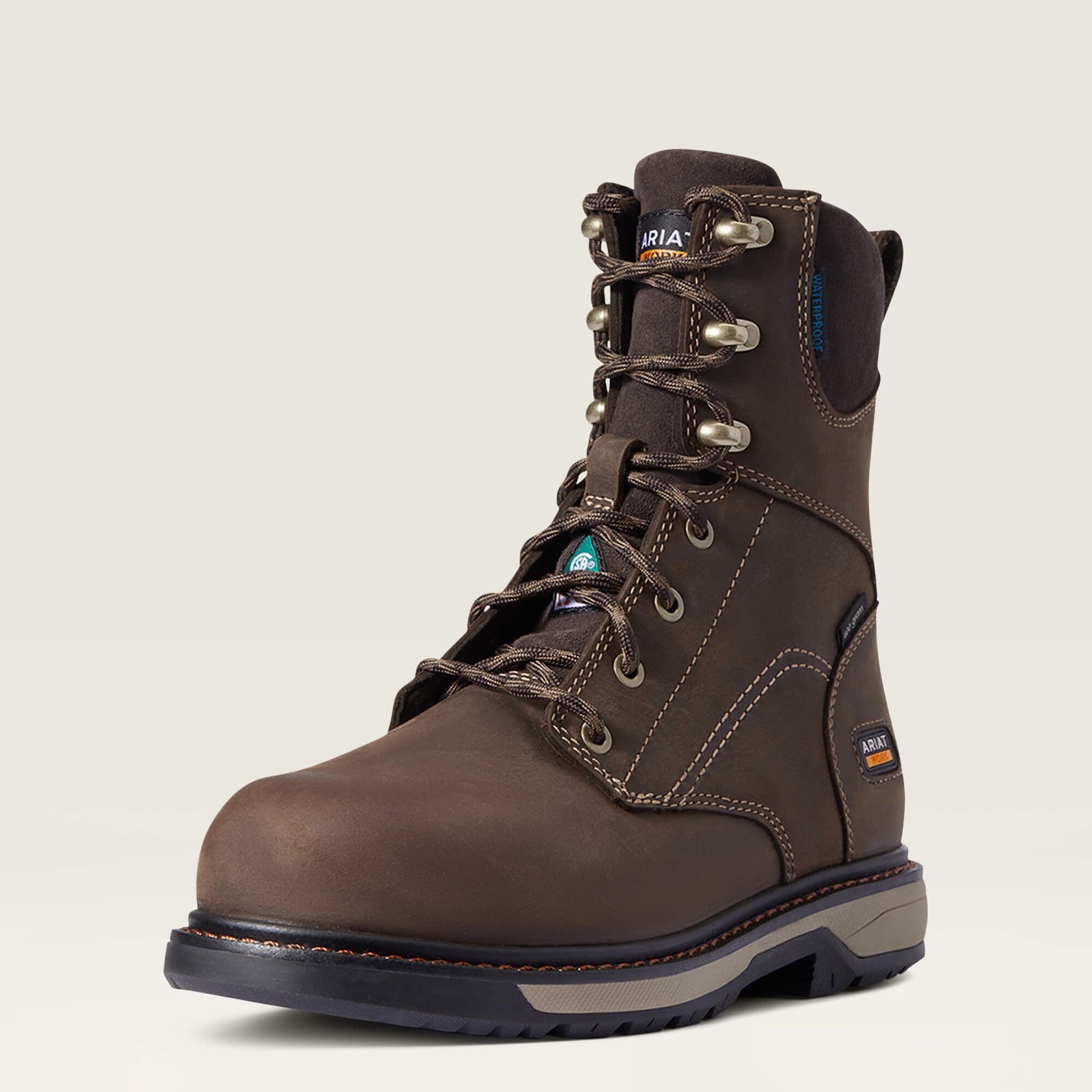Ariat Online Shop - Riveter 8" CSA Glacier Grip Waterproof 400g Composite Toe Work Boot