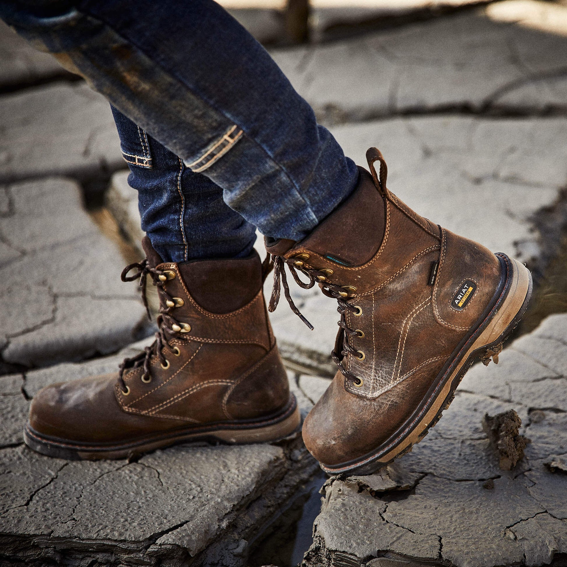 Ariat Online Shop - Riveter 8" CSA Glacier Grip Waterproof 400g Composite Toe Work Boot