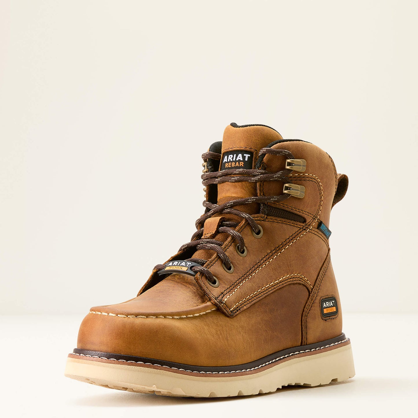 Ariat Website Store - Rebar Wedge Moc Toe Waterproof Work Boot