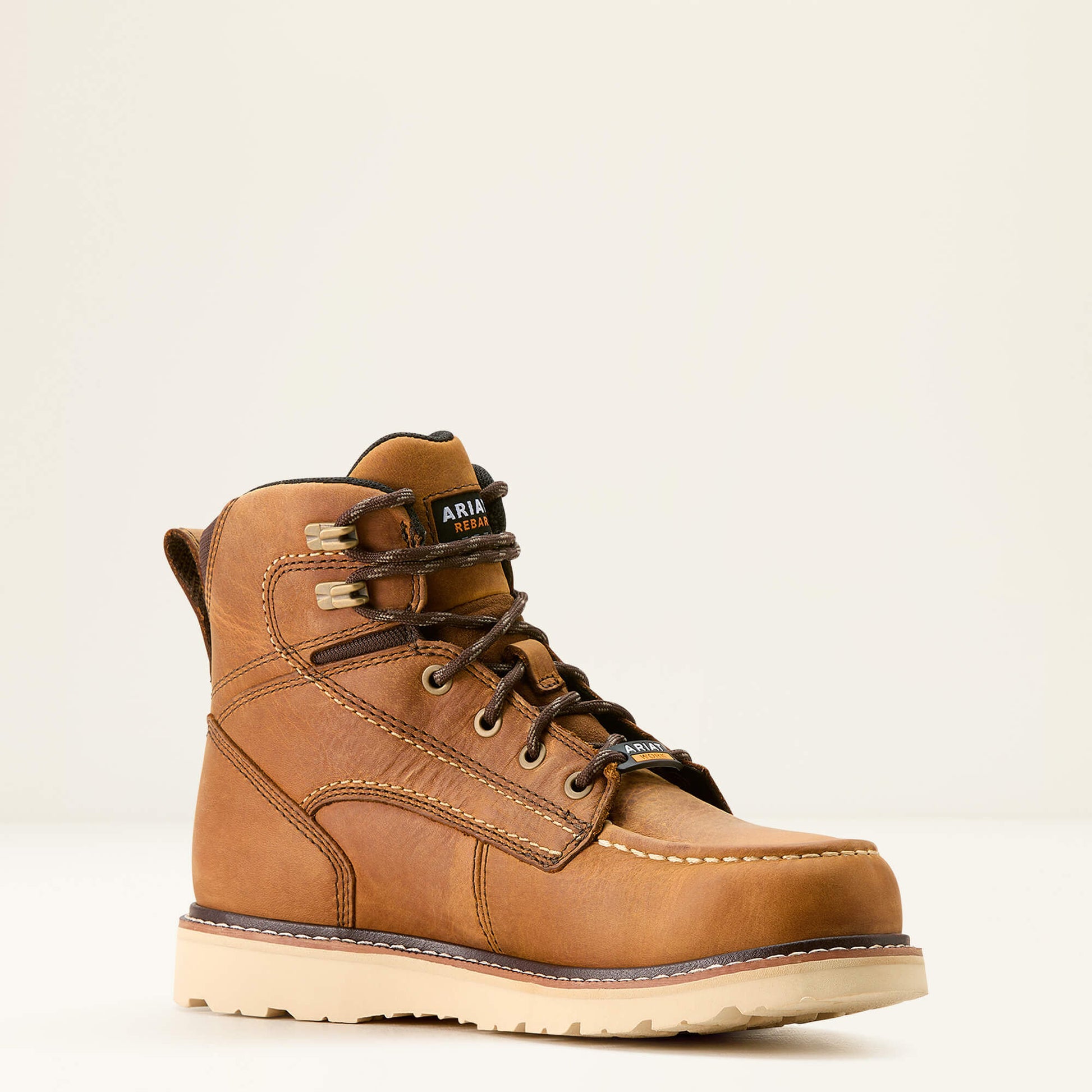 Ariat Website Store - Rebar Wedge Moc Toe Waterproof Work Boot