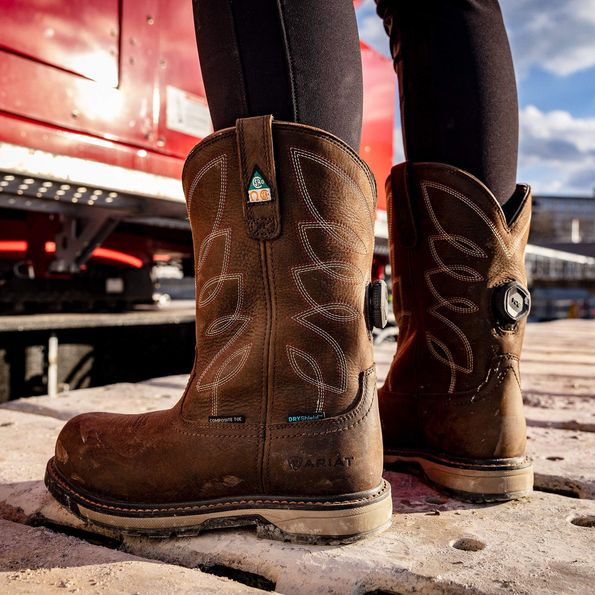 Ariat Online - Riveter Pull-On BOA CSA Waterproof Composite Toe Work Boot