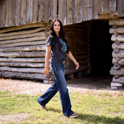 Ariat US - Trouser Mid Rise Stretch Entwined Wide Leg Jean