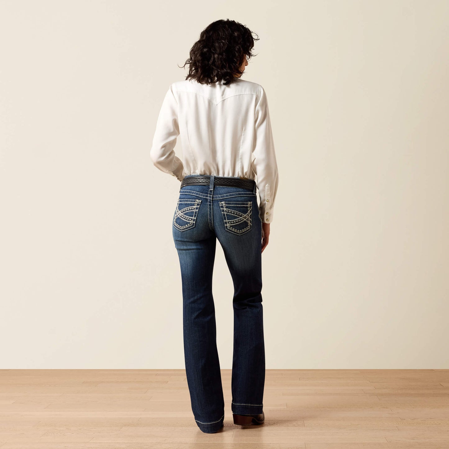 Ariat US - Trouser Mid Rise Stretch Entwined Wide Leg Jean