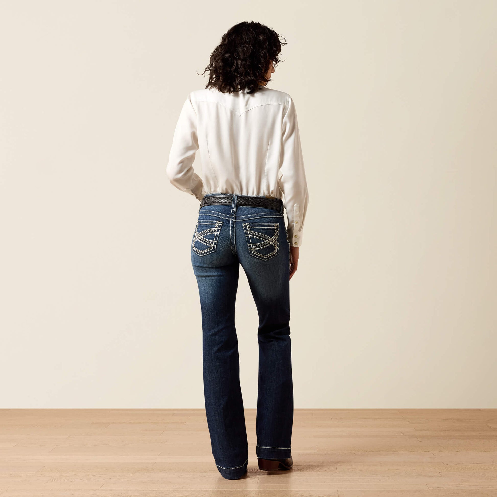 Ariat US - Trouser Mid Rise Stretch Entwined Wide Leg Jean