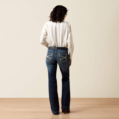 Ariat US - Trouser Mid Rise Stretch Entwined Wide Leg Jean