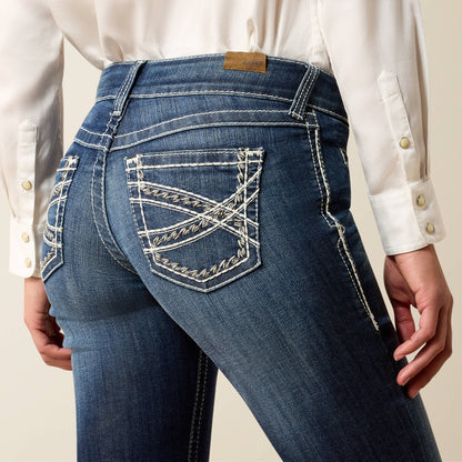 Ariat US - Trouser Mid Rise Stretch Entwined Wide Leg Jean