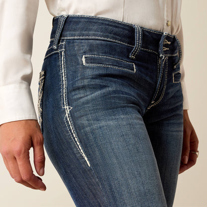 Ariat US - Trouser Mid Rise Stretch Entwined Wide Leg Jean
