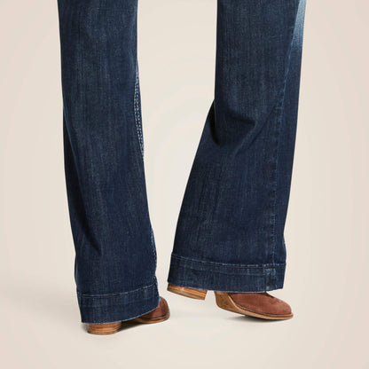Ariat US - Trouser Mid Rise Stretch Entwined Wide Leg Jean