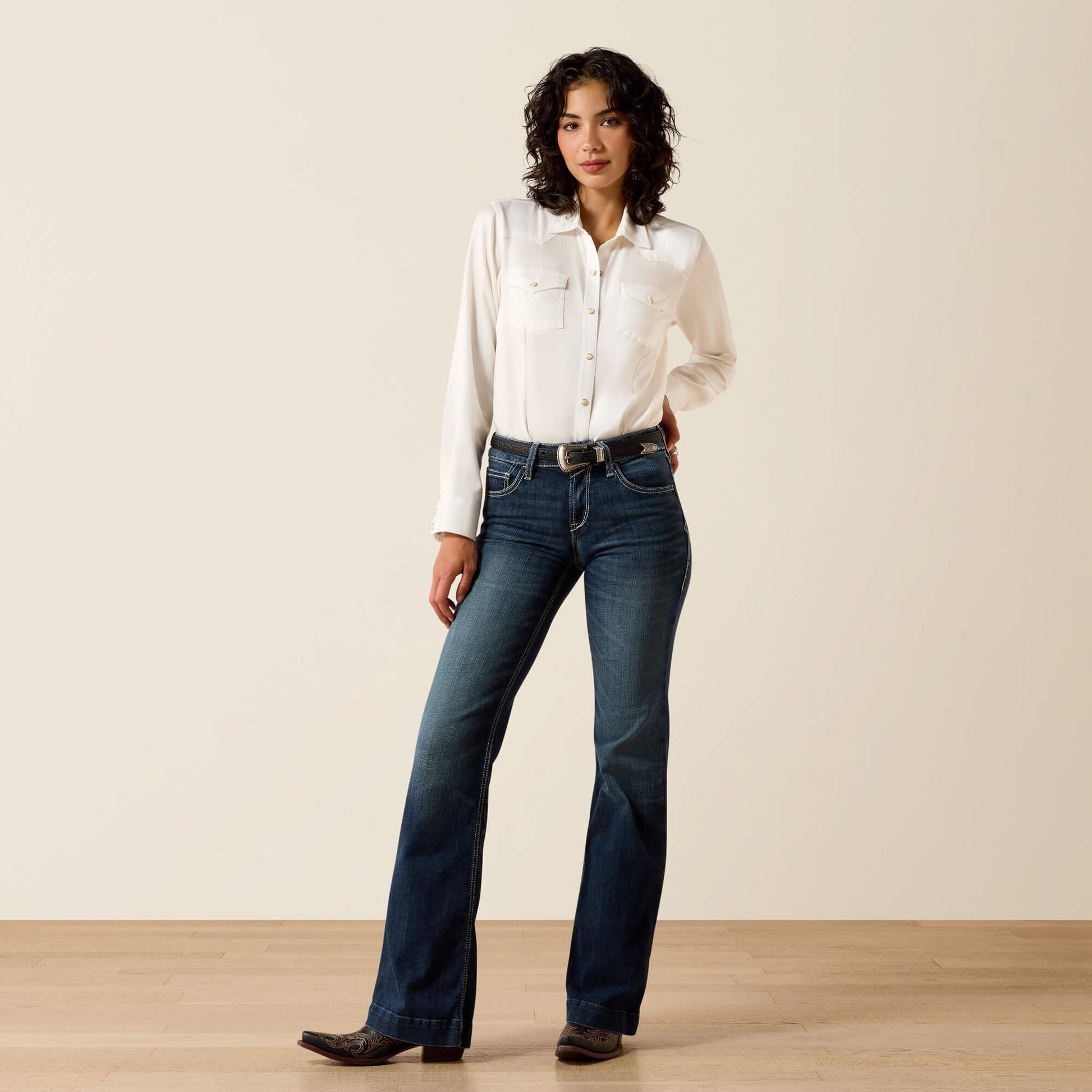 Ariat On Sale - Trouser Perfect Rise Aisha Wide Leg Jean