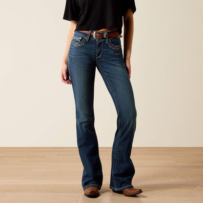 Ariat Online - R.E.A.L. Mid Rise Stretch Entwined Festival Boot Cut Jean