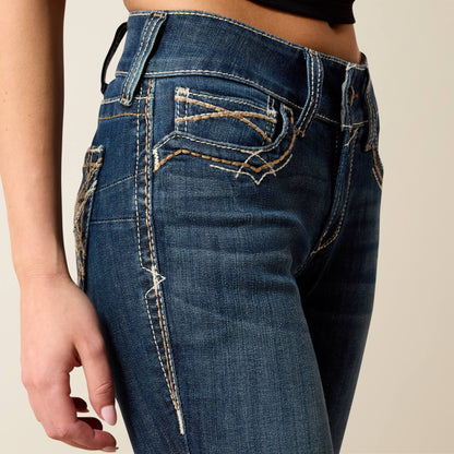 Ariat Online - R.E.A.L. Mid Rise Stretch Entwined Festival Boot Cut Jean