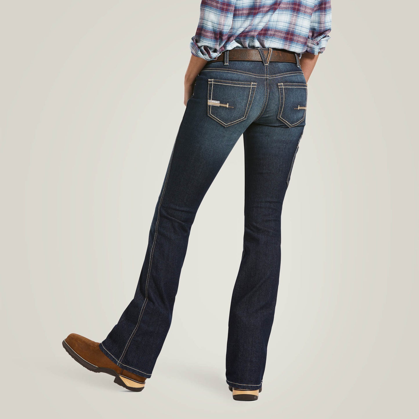 Ariat On Sale - Rebar Mid Rise DuraStretch Riveter Boot Cut Jean