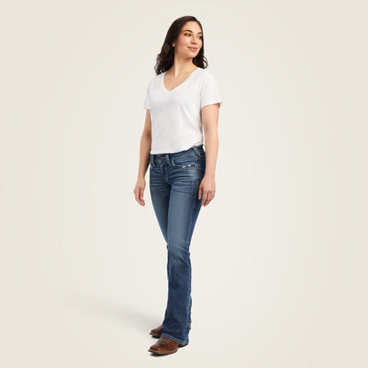 Ariat US - R.E.A.L. Mid Rise Raquel Boot Cut Jean