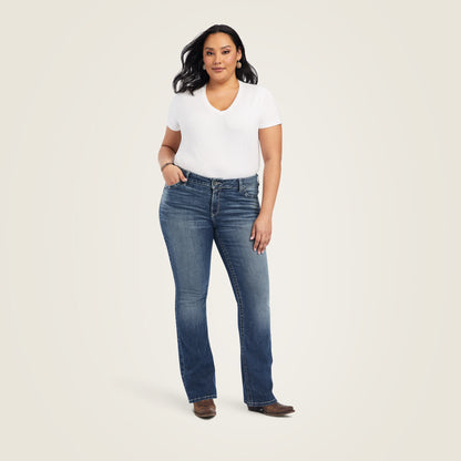 Ariat US - R.E.A.L. Mid Rise Raquel Boot Cut Jean