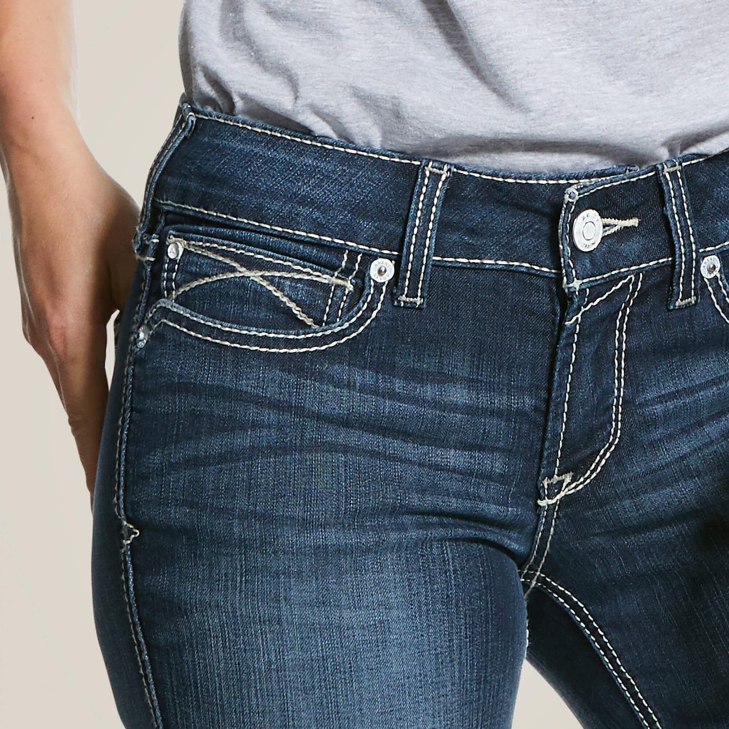 Ariat Online - R.E.A.L. Mid Rise Arrow Fit Stretch Shayla Boot Cut Jean