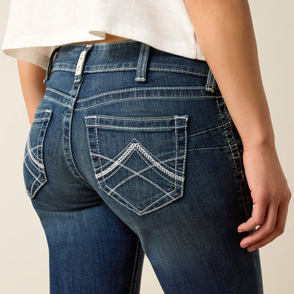 Ariat Sale - R.E.A.L. Mid Rise Stretch Icon Stackable Straight Leg Jean