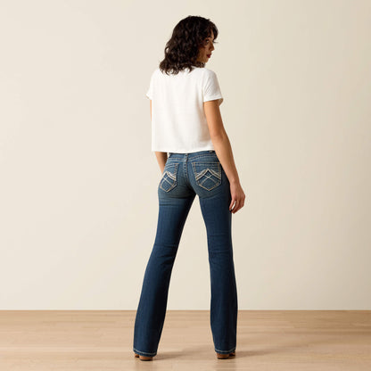Ariat Outlet - R.E.A.L. Mid Rise Stretch Whipstitch Boot Cut Jean