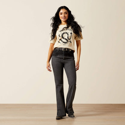 Ariat On Sale - Ultra High Rise Cheyenne Yoke Tomboy Boot Cut Jean