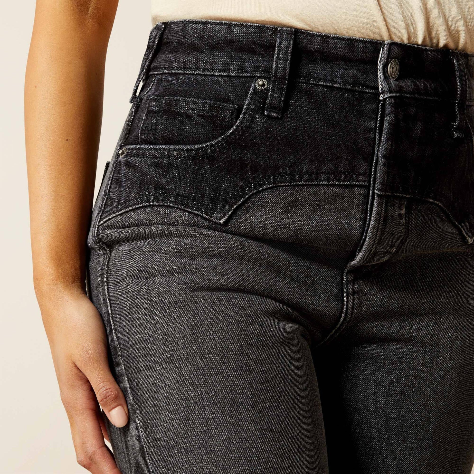 Ariat On Sale - Ultra High Rise Cheyenne Yoke Tomboy Boot Cut Jean