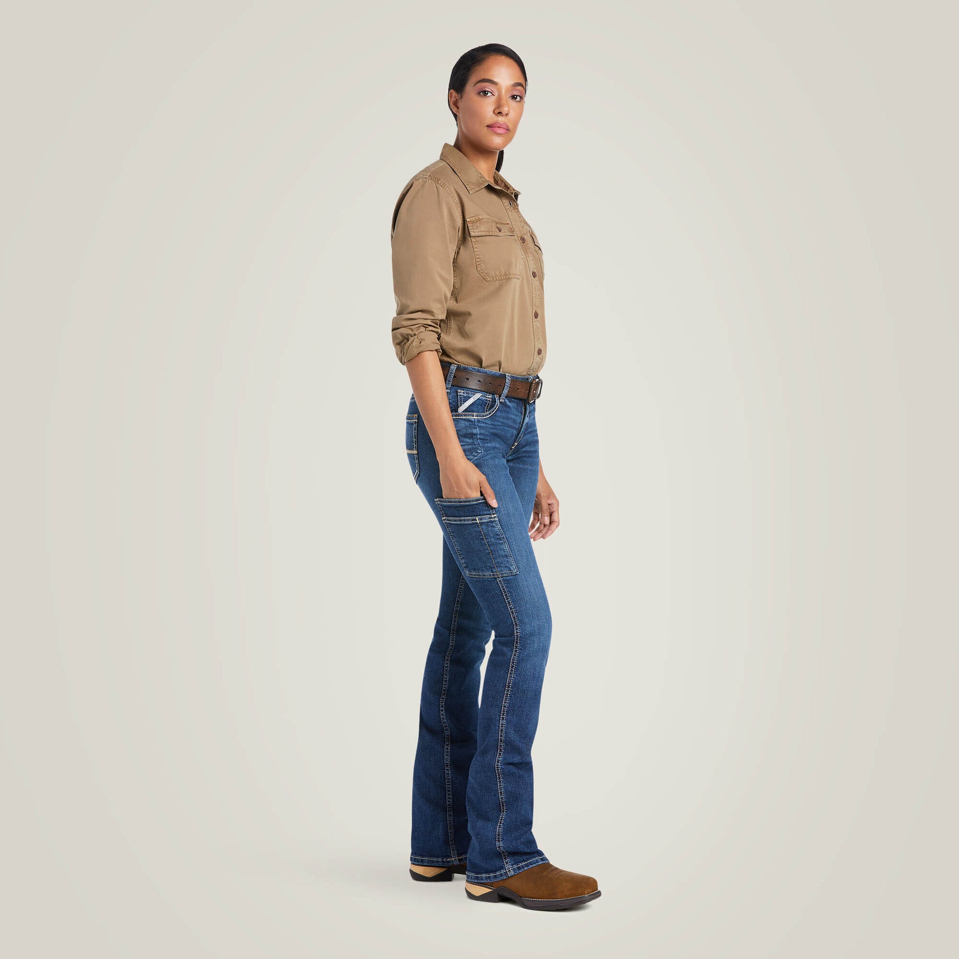 Ariat For Sale - Rebar Work Flex Perfect Rise Riveter Boot Cut Jean