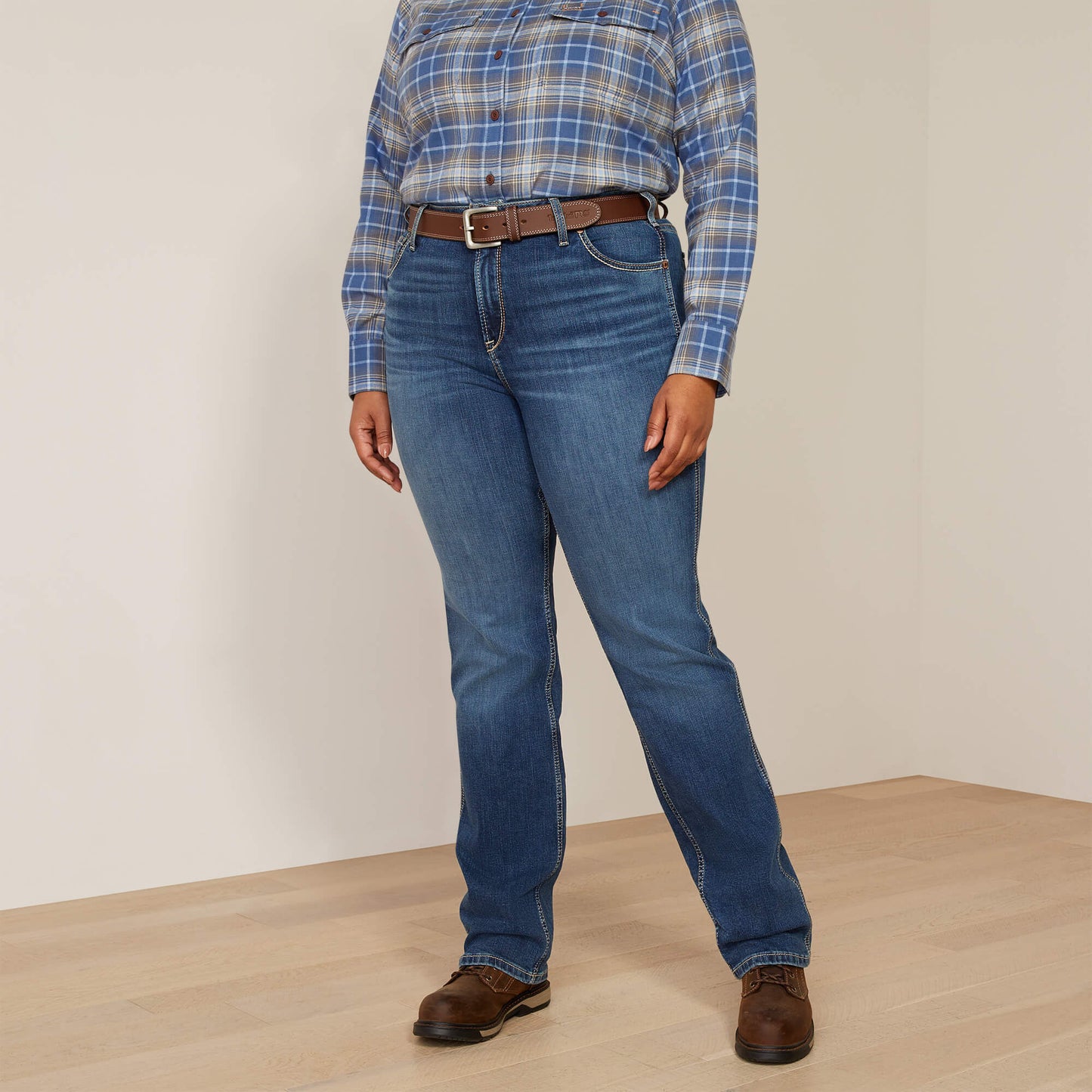 Ariat Sale - Rebar High Rise Riveter Straight Jean