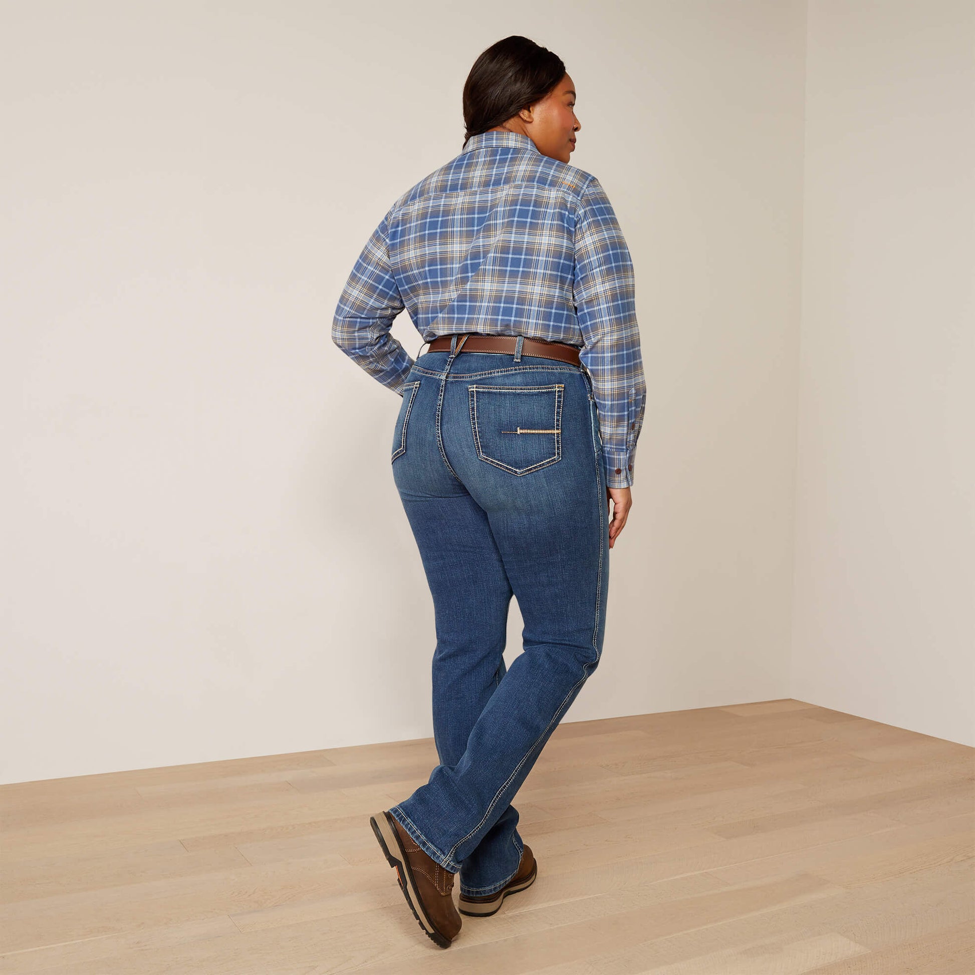 Ariat Sale - Rebar High Rise Riveter Straight Jean