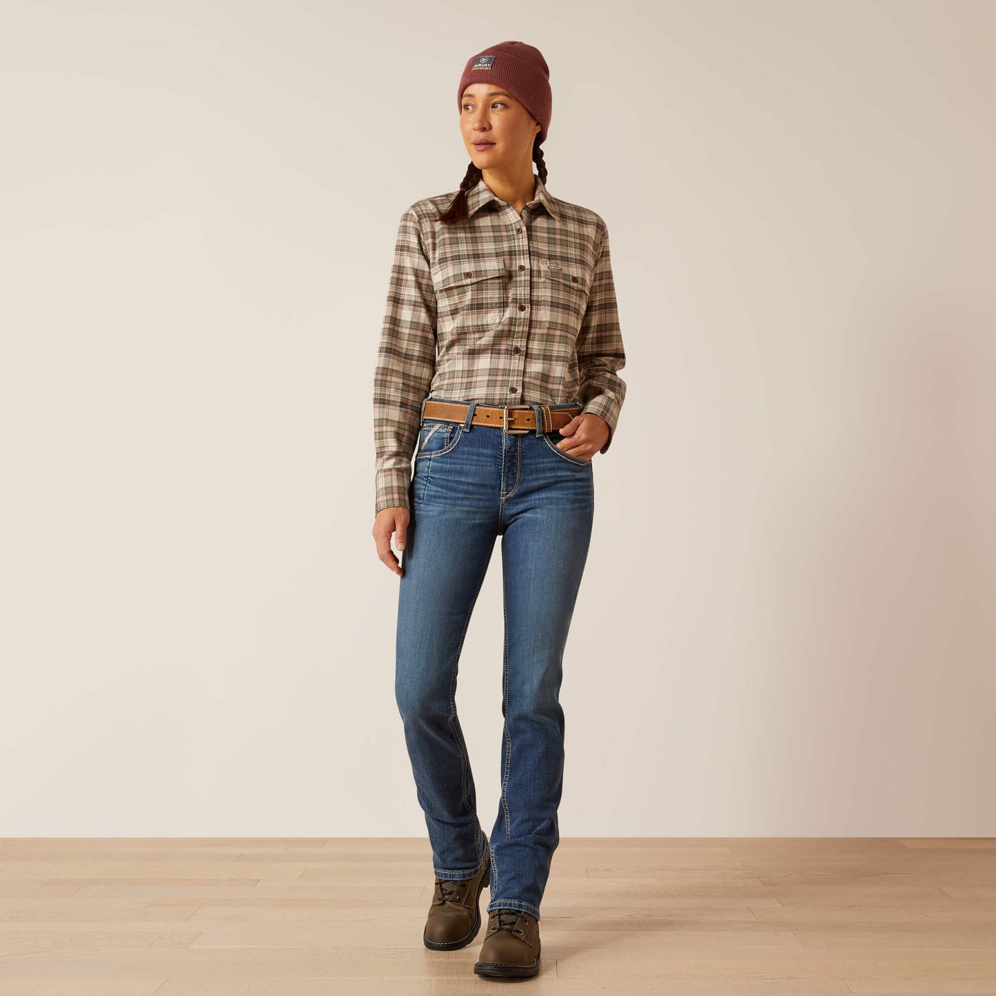 Ariat Sale - Rebar High Rise Riveter Straight Jean