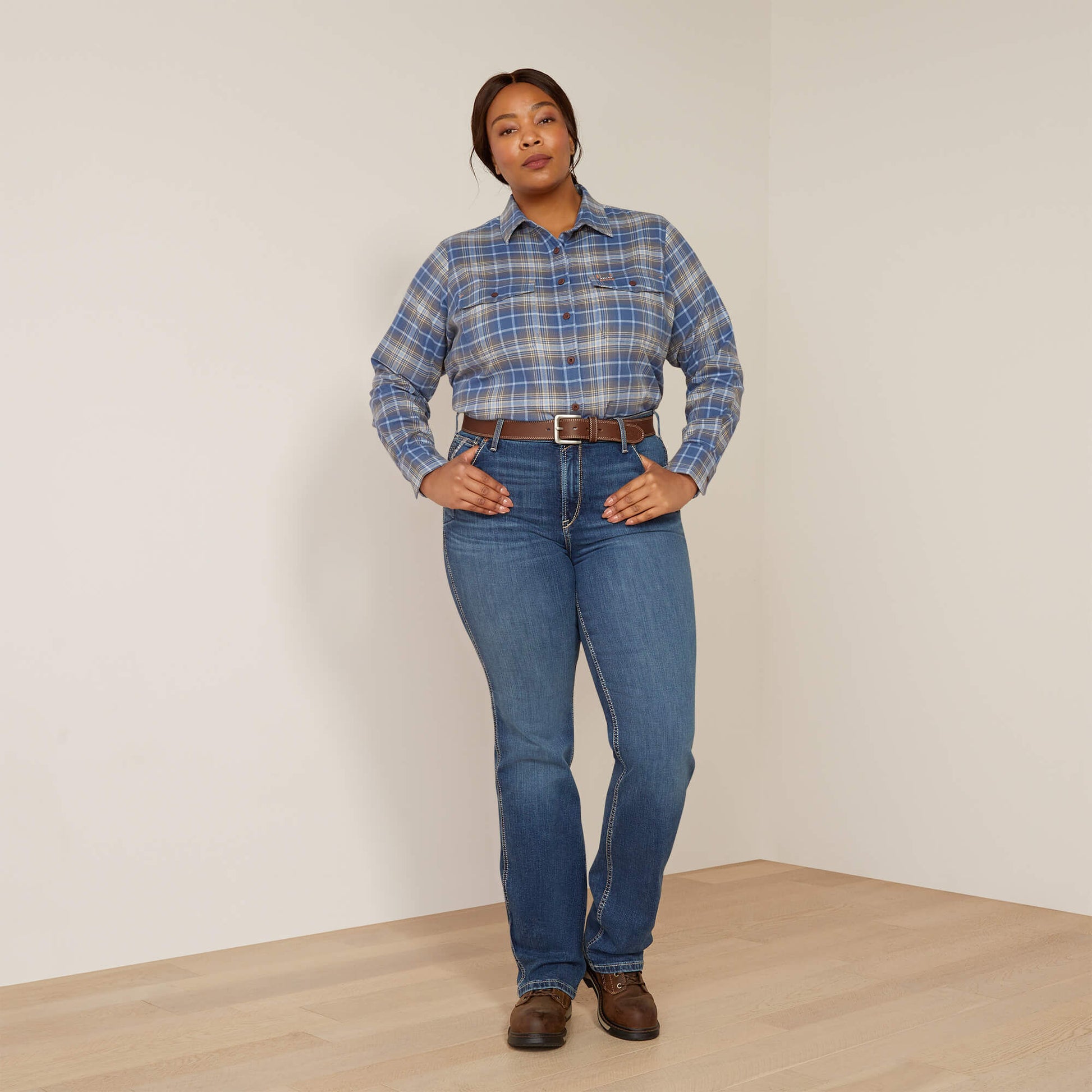 Ariat Sale - Rebar High Rise Riveter Straight Jean