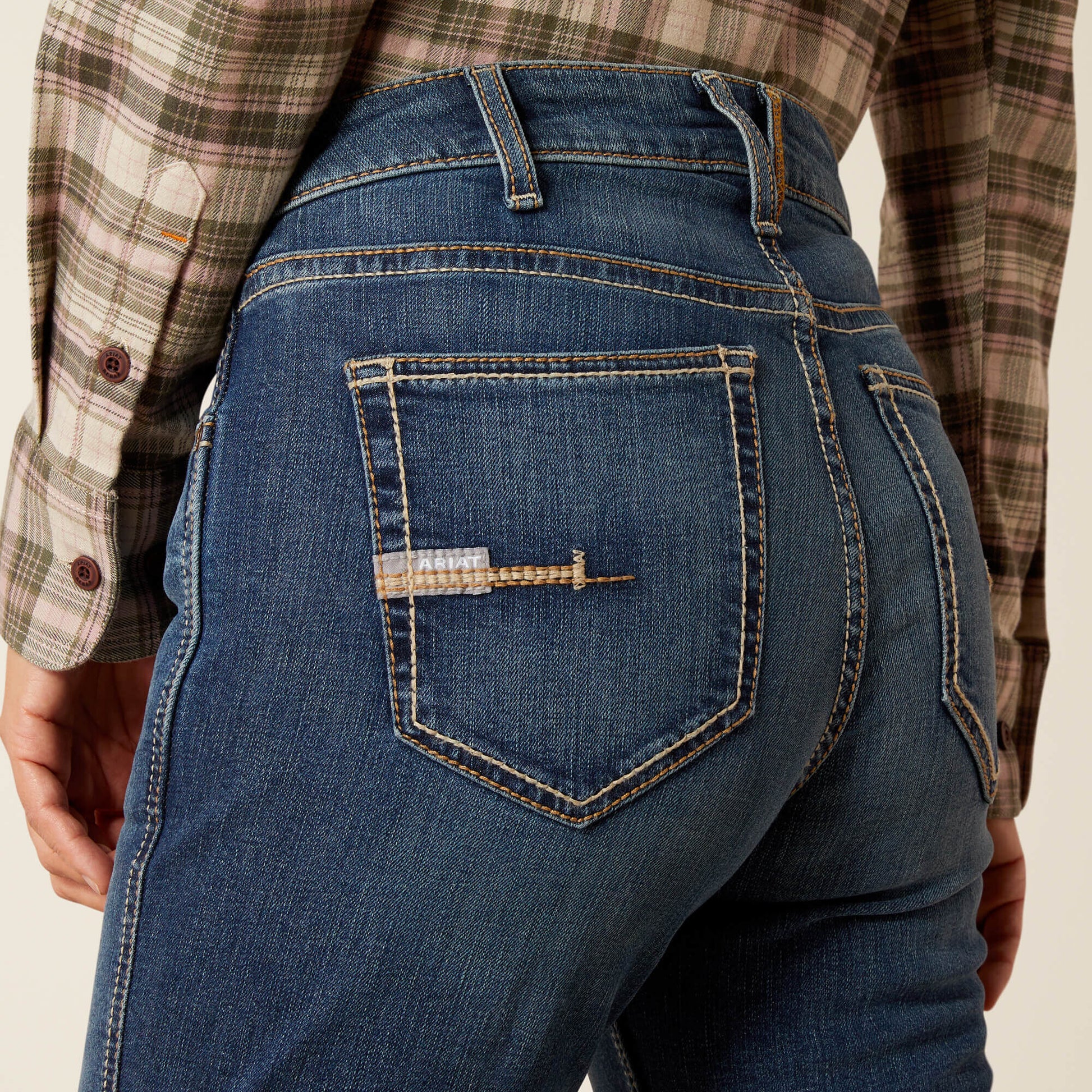 Ariat Sale - Rebar High Rise Riveter Straight Jean